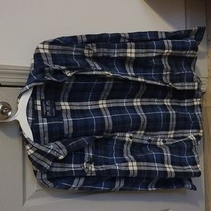 American Eagle blue flannel size large